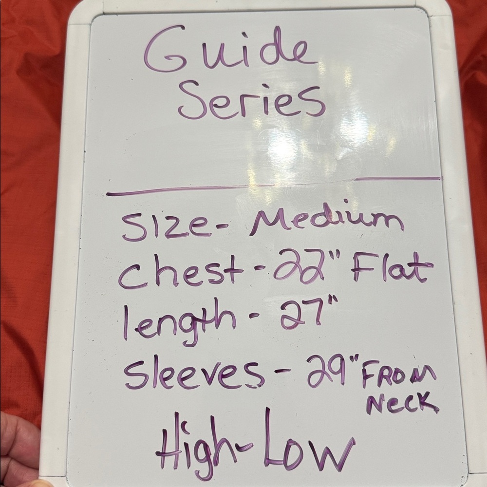 Guide Series Women’s Medium Lightweight Hooded Windbreaker Jacket Orange - Picture 6 of 6